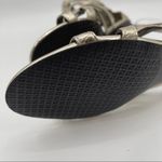 Tahari Sandals Gold Leather Shoes Strappy Flat Ankle Straps Summer Size 9.5 Photo 6