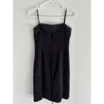 Vintage Dress Womens 2 Black Slip Satin Corset Whimsigoth 90s Romantic Punk Edgy Photo 1