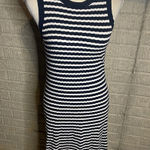 Banana Republic  Women's Striped Sweater Knit Sleeveless Midi Dress -‎ Size M Photo 0