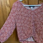 Blue Rain Maroon Floral Blouse Photo 2