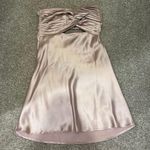 Princess Polly Pink Silk Strapless Dress Photo 2
