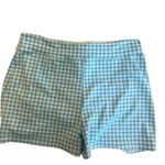 Lands' End  size 12Blue Floral & Gingham tankini/shorts swimsuit set‎ Photo 2