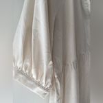 Amanda Uprichard  Saffron Midi Crepe Shift Dress in Ivory Off-white Size XL Photo 13