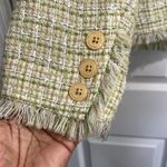 New York & Company Women’s Green Tweed One Button Blazer Photo 8