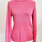 Gap Vintage 90s  Pink Sweater Women's Medium Turtleneck Chunky Knit Y2K 2000s Photo 0