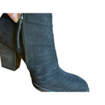 Paul Green NWT‎  Women 6 Malibu Sliced Zip Bootie Black Leather Suede Heels Photo 8