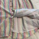 Loft Colorful Striped Midi Summer Dress bottoms down size 8P brand new Photo 6
