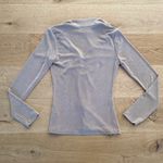 Princess Polly  - Open Front Ruched Long Sleeve Top in Metallic Tan Photo 2