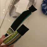 Green and Blue Beaded Hair Accessory with Knotted Bow Photo 4