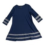 IC by Connie K Mesh Inset Dress | Navy Blue | Medium Photo 0