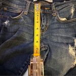 Abercrombie & Fitch  Dark Wash Distressed Skinny Jeans W26 L29 Low Rise Photo 3