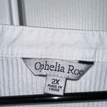 Ophelia Roe Elegant White Button-Up Women's Blouse Photo 3