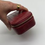 Rellery On The Go Jewelry Travel Faux Leather Case in Rouge Red Photo 8