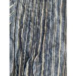 CP Shades  Womens Small Blue Striped Linen Tunic Mini Dress V Neck Coastal Resort Photo 3