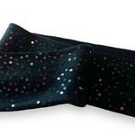 Banana Republic Wool Blend Black Sequin Skinny Scarf Sparkles Holiday Dressy EUC Photo 0