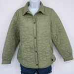 Woolrich Quilted Light Sage Jacket Women Small Snap Button Coat Outdoor Winter Photo 0