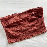 Aerie Lace Bandeau Bralette in Rust size XS Photo 1
