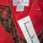 Laurence Kazar Vtg  beaded holiday Christmas top Large NWT Photo 6