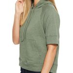 prAna New Womens NWT L  Top Cotton Palmetto Organic Hoodie LS Logo Green Forest Photo 2