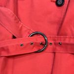 Talbots  Red Trench Coat‎ Women's Double Breasted Belted Lightweight Jacket 12 Photo 5