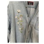 Vintage Cotton Denim Oversized Button Photo 2