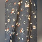 Chris & Carol Women's Med Gray Rayon Floral Short Sleeve Short Romper NWT Photo 5