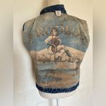 Vintage y2k Rodeo Wild Graphic Denim Sweatshirt Blue Size M Photo 1