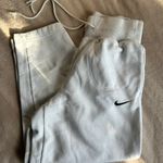 Nike White Joggers Sweatpants Photo 2