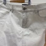 White House | Black Market White House, black market, white denim, rhinestones embellished skirt size 10 Photo 0