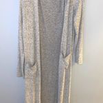 Anything Bling Boutique Long Gray Cardigan Photo 0