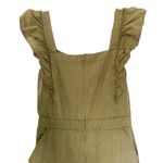 Newbury Kustom Washed Green Zipper Sleeveless Straight Leg Jumpsuit Size Medium Photo 3