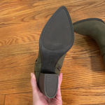 Indigo rd. ankle moto booties block heel green size 7.5 Photo 8