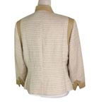 Doncaster NEW Collection Leather Trim Jacquard Lenten Jacket Beige Size Photo 2