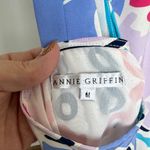 Annie Griffin  Blue and Pink Abstract Dress 100%silk lining Photo 1