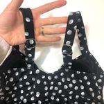 Swim Solutions black polka dot Tiered Tankini Top Size 8 Photo 8