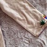 Vintage Lopez Mexican‎ Wool Open Tourist Coat Jacket Yarn Embroidered Tan Sz S/M Size M Photo 3