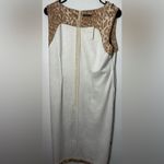 J. McLaughlin Chic Cream and Tan Leopard Print Mini Dress Photo 5