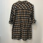 She & Sky Boutique brown black LACE UP PLAID DRESS size Medium. Photo 6