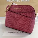 Michael Kors Jet Set Travel Medium Logo Dome Crossbody Bag Photo 3