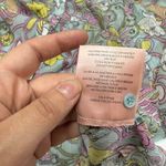 Badgley Mischka Top Womens 2X Aqua Pink Cocoon Floral Printed Tunic Blouse Photo 6