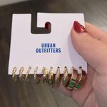 Urban Outfitters NEW  Gold Textured Hoop Earring Set - 5 Pairs Photo 1