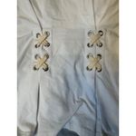 Veronica Beard Jeans White Sleeveless Lace Up Corset Detail Top Size Small Photo 3