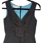 Kay Unger Kay‎ Unger Womens Black Floral Jacquard Sleeveless V-Neck Cocktail Dress Size 2 Photo 3