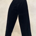 Talbots Petites Black Velvet Dress Pants | Size 4P Photo 3