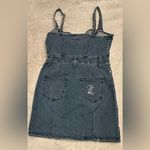 Juicy Couture NWT Denim Sweetheart Neckline mini Dress dark Wash size S Photo 3