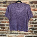 draper's & damon's  Petite Burgundy Knit Short Sleeve Sweater Women's Size Large P Photo 5