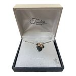 Disney Minnie Mouse Women's Two Tone Sterling Silver Minnie Pendant Necklace 18" Photo 7