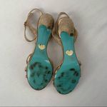 Betsey Johnson  Strappy Glitter Heeled Sandals in Gold Size 8‎ Photo 5
