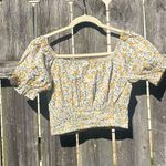 Sim & Sam  Printed Cottagecore Crop Top | S Photo 3