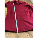 LL Bean Women Size 14 Regular Peacoat Wool Buttons Classic Professional City VTG Red Photo 8
